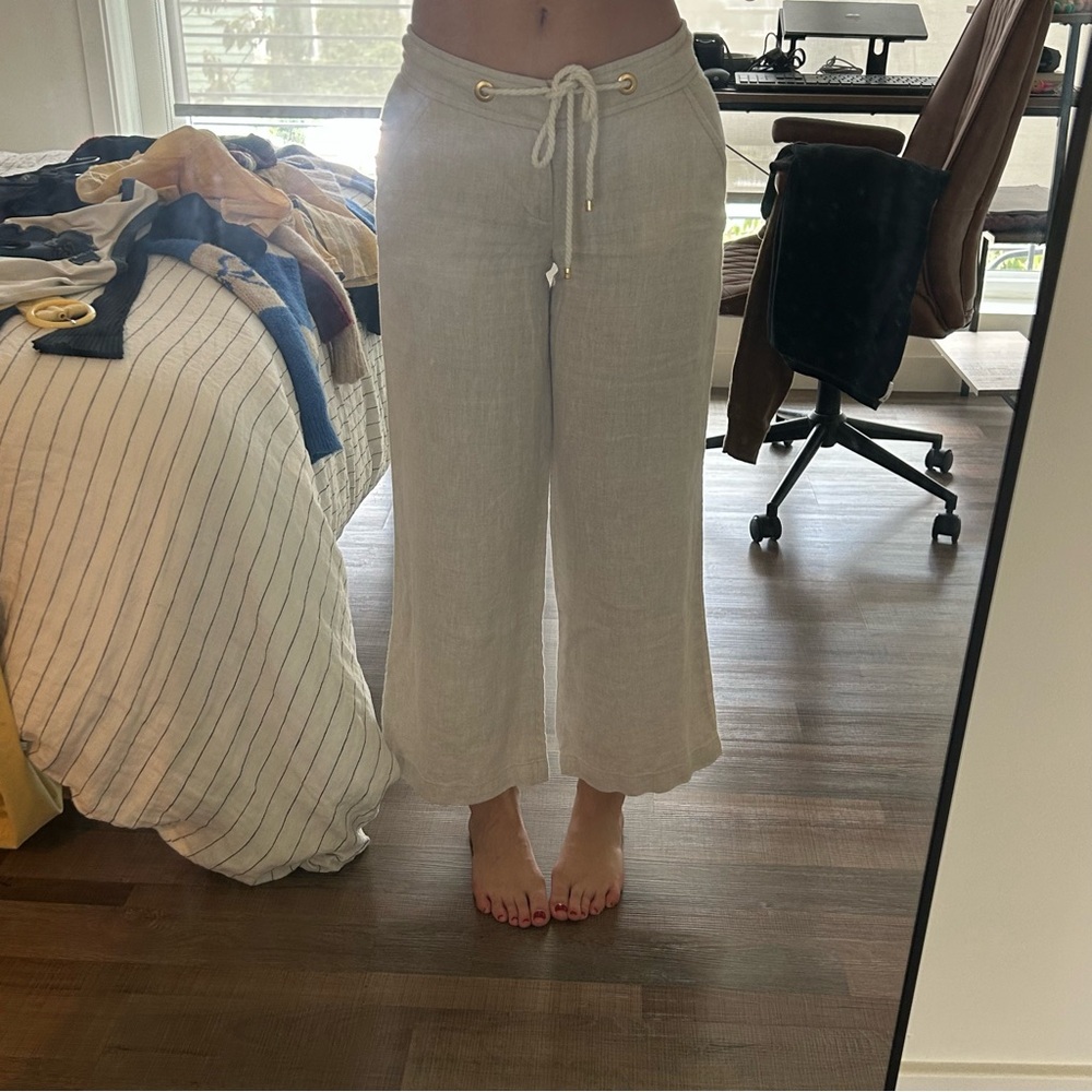 Lilly pulitzer Linen Wide-Leg Pants